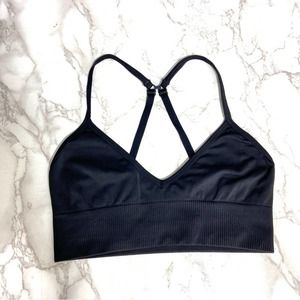 LULULEMON Black Ebb to Street seamless yoga athletic bra 4 (no pads)